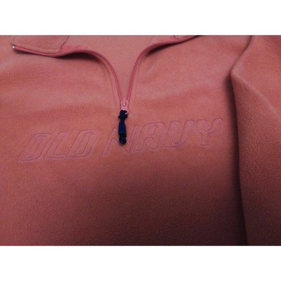 Old Navy Unisex Coat/Jacket Winter Fleece Top Zip Bottom Pull Close Orange Sz XL - Picture 8 of 16